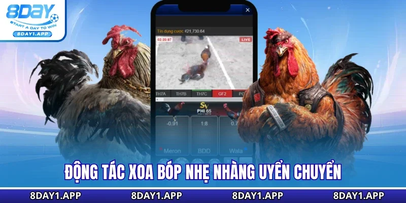 Động tác xoa bóp nhẹ nhàng uyển chuyển