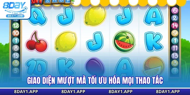 Giao diện mượt mà tối ưu hóa mọi thao tác