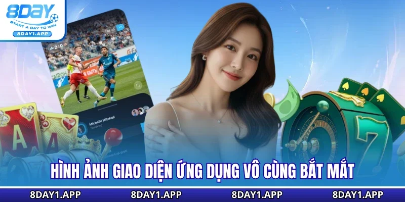 Hình ảnh giao diện ứng dụng vô cùng bắt mắt