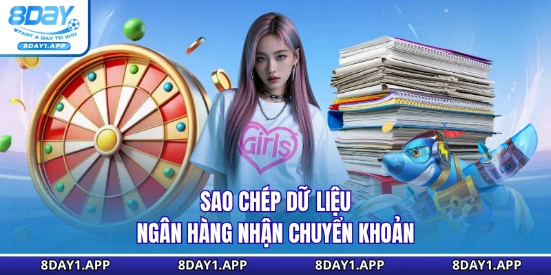 Sao chép dữ liệu ngân hàng nhận chuyển khoản