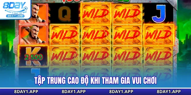 Tập trung cao độ khi tham gia vui chơi