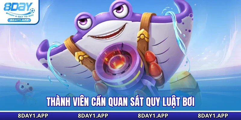 Thành viên cần quan sát quy luật bơi