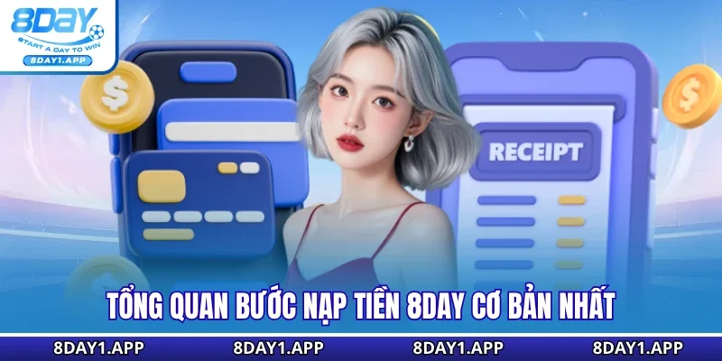 Tổng quan bước nạp tiền 8DAY cơ bản nhất